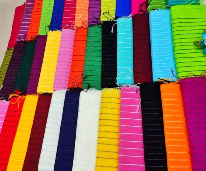 Trendy Tangail Halfsilk Chumki Saree for Women - Without Blouse Piece