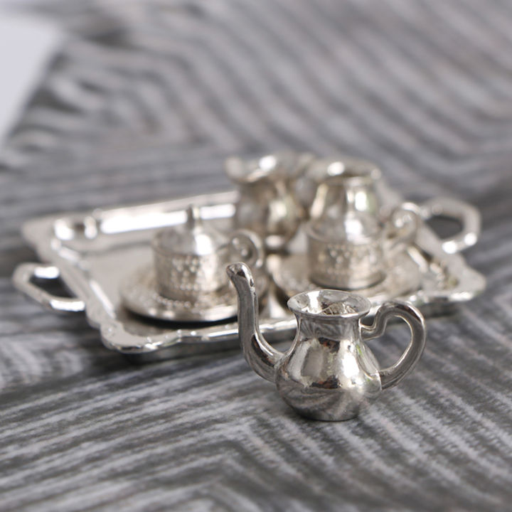 10Pcs/Set%20Dollhouse%20Miniature%20Silver%20Metal%20Tea%20Coffee%20Tray%20Tableware%20Set%20For%20Dollhouse%20Decoration%20-%20Image%204