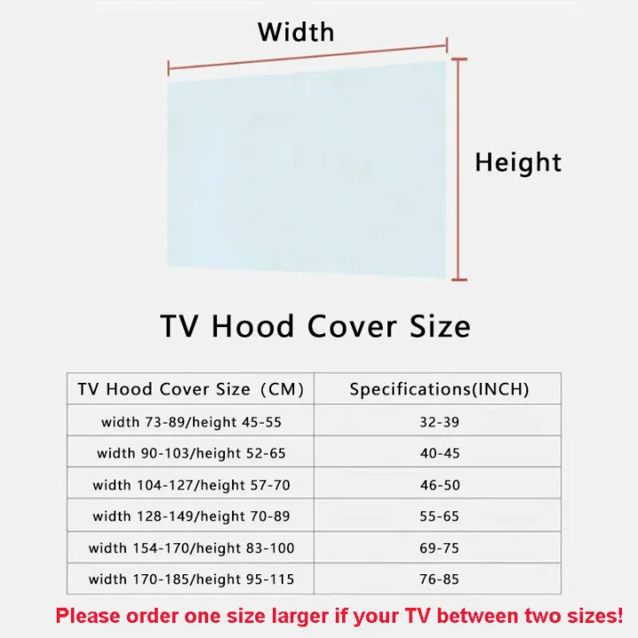 LCD%20TV%20Kap%20Stofkap%20Effen%20Kleur%20Elastische%20Televisie%20Decoratieve%20Cover%20Doek%20Universeel%20Voor%2032/42/46/55/69/76/85%20Inch%20Tv%20Covers%20-%20Image%206