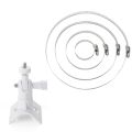Camera Mount Pipe Mounting Bracket Adjustable Stainless Steel Hose Clamp Hoop Pipe Poles Mount Bracket 360° Rotation. 