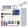 Starter Kit for Arduino Uno R3 Breadboard Basic simple learning kit, sound/water level/humidity/distance detection, LED control. 