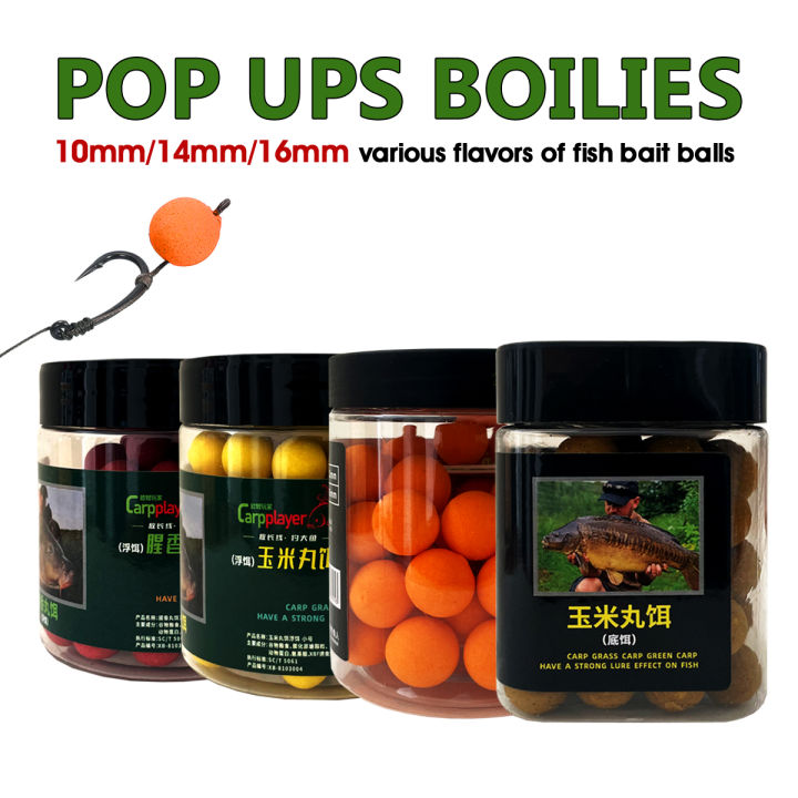 10mm12mm16mm Sweet Potato Flavor Pop-Up Carp Bait Balls  Perfect for Large Carp in Outdoor Waters  Premium Fishing Bait