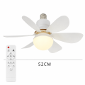 JOYINLED Dimmable 30/40W LED Ceiling Fan Light with Remote Control E27 Hanging Lamp for Living Room Study Home Decor 85-265V. 