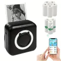 Portable Mini Thermal Printer Wirelessly BT 203dpi Photo Label Memo Wrong Question Printing With USB Cable Imprimante Portable. 