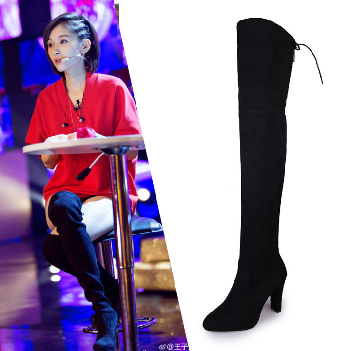 Winter%20Women%20Over%20The%20Knee%20Boots%20Stretch%20Fabrics%20High%20Heel%20Slip%20on%20Shoes%20Pointed%20Toe%20Woman%20Long%20Boots%20Size%20Plus%20Size%2043%20-%20Image%206