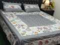 3 Piece Cotton Satan Embroidery Bedsheets. 