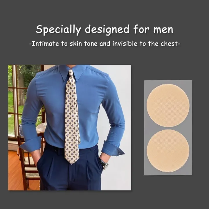 10/20/50/100/200-Pack%20Ultra-Thin%20And%20Soft%20Men'S%20Disposable%20Invisible%20Nipple%20Stickers,%20Mesh%20Fabric%20Chest%20Protectors,%20Suitable%20For%20-%20Image%205