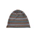 Bohemian Striped Hollow Out Knit Beanie Unisex Lightweight Breathable Mesh Slouch Hat for Summer. 