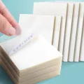 50 Sheets/pad Transparent Sticky Notes Pad Waterproof Self-Adhesive Clear Memo Message Reminder Home Office School Supplies. 