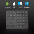 BOW Dual Bluetooth Numeric Keyboard Rechargeable Wireless Number Numpad for iPad Laptop Windows ios Slinet Digital Keyboard.