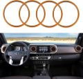For 2016-2023 Tacoma A/C Vent Ring Outer Cover Air Conditioning Outlet Trim Decoration Toyota Tacoma Accessories 4 Piece Kit.