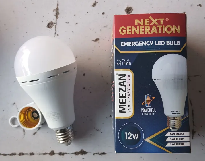 MEEZAN%20Rechargeable%20LED%20Light%20Bulbs%20with%20Battery%20Backup%20%7CEmergency%20LED%20Bulb%2012W%20For%20Home%20And%20Offices%20-%20Image%205