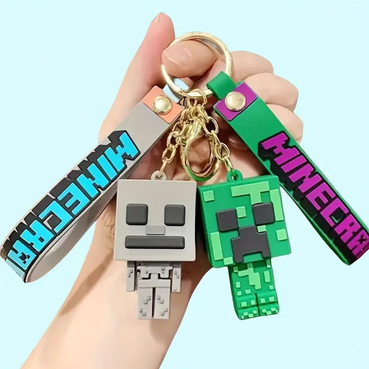 Minecraft keychain | Minecraft | keychain | Steve keychain | Minecraft ...