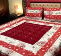 Embroidered Patch Work King Size BedSheet - High Quality - Cotton Double Bedsheet Embroided. 