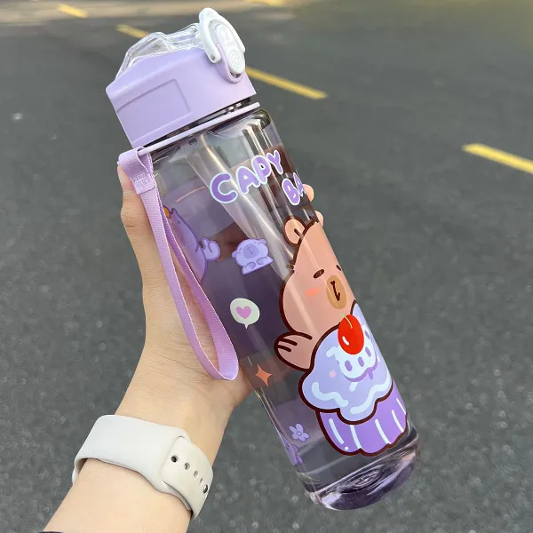 750%20mL%20Kapibala%20%20Cute%20Children's%20Straw%20Bottle%20High-value%20%20%7C%20Student%20Portable%20Cartoon%20Water%20Bottle%20with%20Lanyard%20-%20Image%204
