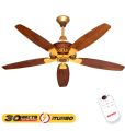Royal fan monarch 5 bladeI Turbo 30 watts 99.99% pure copper remote control. 
