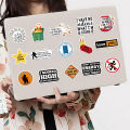 100Pcs Cartoon Snarky MEME Stickers Decals For Phone Scrapbook Skateboard Suitcase Refrigerator Graffiti Aesthetic Stickers. 