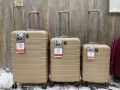 Pack of e Pieces - Luggage set - Unbreakable Fiber - Suitcase - Attachi - Travel bags. 