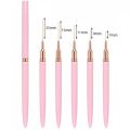5pcs Nail Art Liner Brush Set UV Gel Nail Brushes Kits French Stripe Line Painting Drawing Flower Pen Professional Manicure Tool.