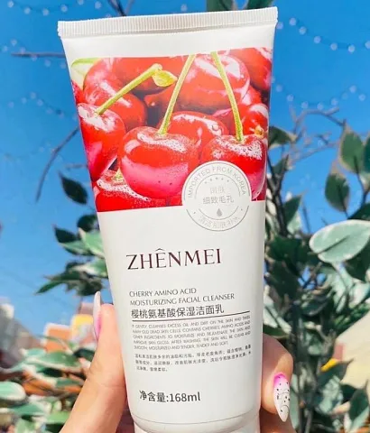 ZHENMEI%20Cherry%20Amino%20Acid%20Moisturizing%20Facial%20Cleanser%20168ml%20-%20Image%202