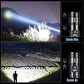 LED Torch 50,000 Lumen with Work Light, Extremely Bright Built-in 9000 mAh Battery with Digital LED Power Display, Rechargeable for Outdoor Camping Hiking. 