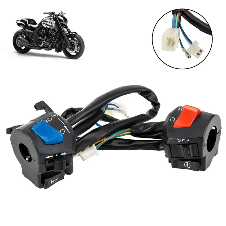 Motorcycle%20Handlebar%20Switch%20Control%201%20Pair%207/8inch%20Universal%20Waterproof%20Motorcycle%20Horn%20Turn%20Signal%20Headlight%20Control%20Switch%20-%20Image%204
