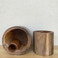 Wooden root pen holder pen holder wooden root pen holder stationery box wooden pencil holder. 