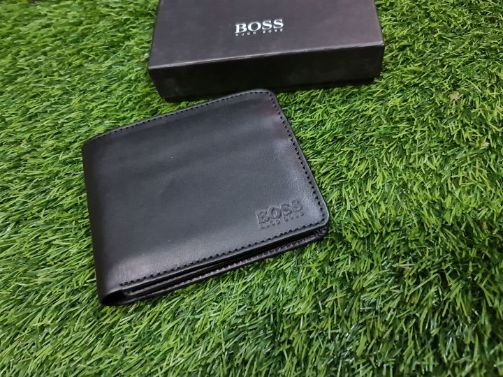 Hugo Boss Monist Bill-fold & Card Slots Mens Wallet - Leather Designer Wallet Perfect Gift