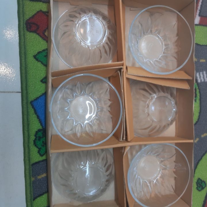 olila glassware 6pis bowl set no B002