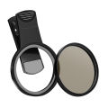 Cellphone Filter 52mm Holder CPL GND Starlight Close Up Macro Range+4 White Soft Black Soft ND8 Clip Smart iPhone Lens. 