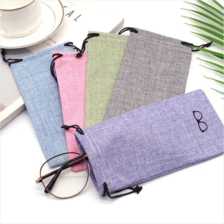 5/10/20Pcs%20Portable%20Linen%20Fabric%20Pouch%20For%20Sunglasses%20Bag%20Multi-Functional%20Eyeglasses%20Case%20Optical%20Glasses%20Lanyard%20Cloth%20Bags%20-%20Image%203