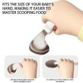 Nechibaby- 316 Stainless Steel Baby Cutlery Set For Self Feeding Baby Fork And Spoon Set With Silicone Handle Kids Silverware Spoons Forks. 