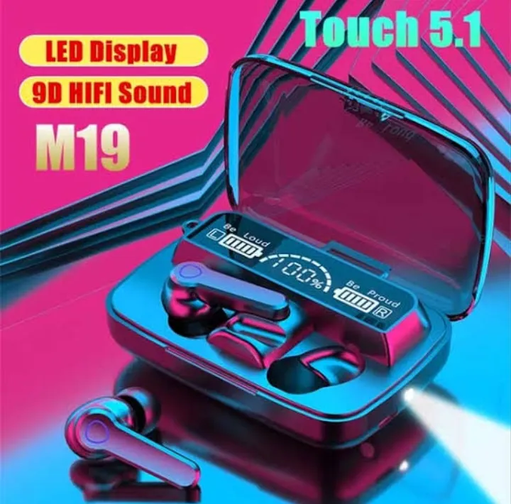 M19%20Earbuds%20TWS%20Earphone%20Intelligente%20Touch%20Control%20Wireless%20Bluetooth%205.1%20Headphones%20-%20Image%202