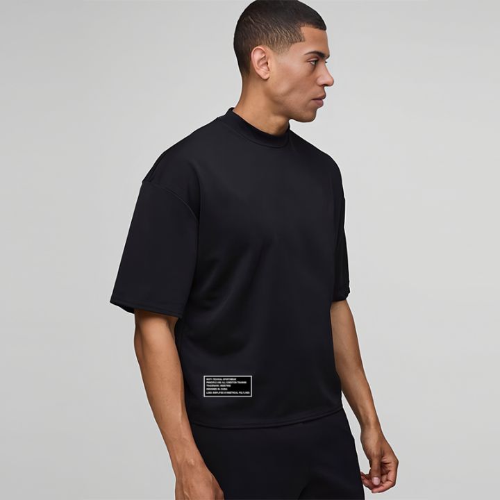 Oversized%20Boxy%20Dropped%20Shoulders%20Mens%20Running%20T-shirts%20100%25%20Cotton%20Heavyweight%20Half%20Sleeve%20Sports%20T%20Shirts%20Casual%20Gym%20Clothing%20-%20Image%204
