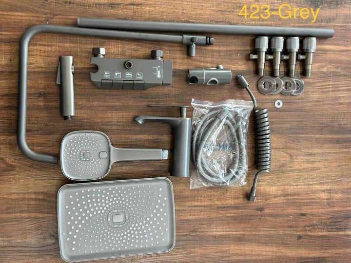 Shower%20System%20Thermostatic%20Shower%20Faucet%20Set%20Wall%20Mounted%20Rain%20Shower%20Combo%20Set%20Piano%20Keys%20Tub%20and%20Shower%20Trim%20Kit%20with%20Tub%20Spout,%20Handheld%20Sprayer,%2010%20Inches%20Rain%20Shower%20Head,%20Bidet%20Spray%20-%20Image%205