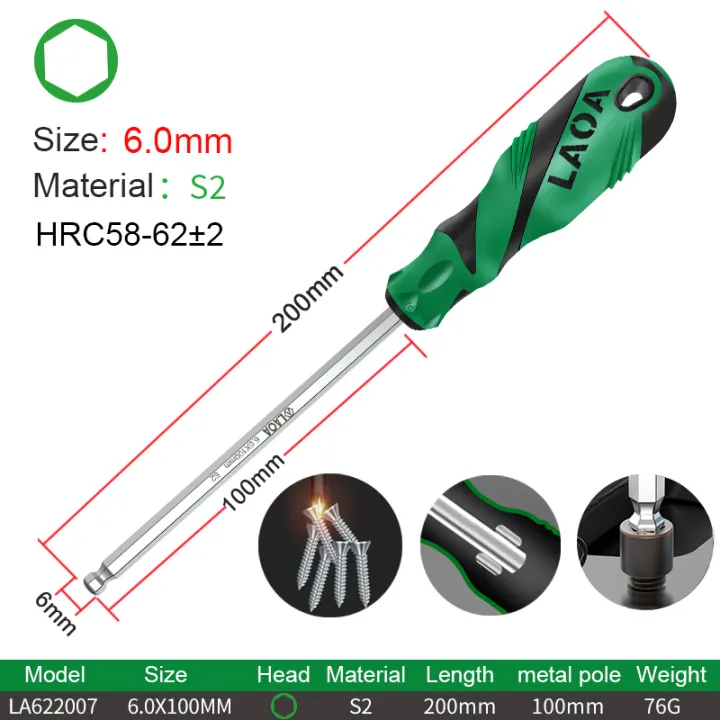 LAOA%201pc%20Hex%20head%20Screwdriver%20S2%20Precision%20Hexagon%20Screwdriver%20Magnetic%20Hex%20Screwdriver%201.5MM/2.0MM/2.5MM/3MM/4MM/5MM/6MM%20-%20Image%208