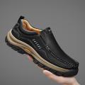 Brand Men Shoes High Quality Genuine Leather Men's Casual Shoes Slip On Comfort Business Man Flats Shoes Outdoor Men Work Shoes. 
