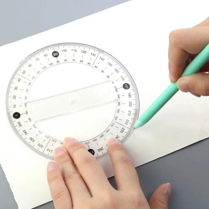 MOTARRO%20360%20Degree%20Pointer%20Protractor%20Circular%2012.5cm%20Transparent%20Plastic%20Ruler%20for%20School%20Office%20Drafting%20Supplies%20Protractor%20-%20Image%202
