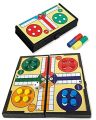 Mangetic Foldable Ludo Game With All Complete Accosseries For Play And Fun To Children Boys And Girls To Adults -9.8'×3.5'×19.7'Cm. 