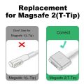 USB C to Magsafe2 PD Fast Charging Magnetic Connector Converter for MacBook Air/Pro 45W 60W 85W T Shape A1466 A1502 A1398 & More.