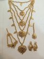Traditional Sindhi 5-Layer Dhuri Jewelry Set with Earrings, Tikka & Jhumar – Bridal & Festive Design - HS Star Collection. 