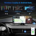 10/11.26 Inch 4K DVR Wireless CarPlay & Android Auto Dash Cam Bluetooth Audio GPS Navigation Dashboard Dual Lens Video Recorder. 