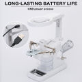 Welding Magnifying Glass with 10 LED Light Auxiliary Clip Magnifier Manual Welding Soldering Stand Fixed Repair Tool. 