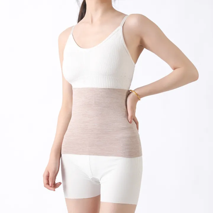 Women'S%20Solid%20Color%20Spring/Summer%20Thin%20Velvet%20Knitted%20Warm%20And%20Cold%20Resistant%20Stomach%20And%20Abdominal%20Belt%20-%20Image%203