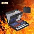 Black Organ File Folder Hand Drawer Multi Compartment Organizer bag Fireproof Waterproof File Organizer for Home School Office. 