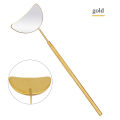 1pcs Eyelash Extension Inspect Mirror Moon Shaped Detachable Stainless Steel Lash Lifting Magnify Makeup Mirror Beauty Tools.