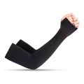 1 Pair Arm Sleeves Bicycle Sleeves Uv Protection for Men Women Black. 