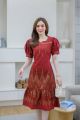 Lanna-Thai fabric dress (size 36 ") Thai cotton fabric, work wear, very beautiful work.. 