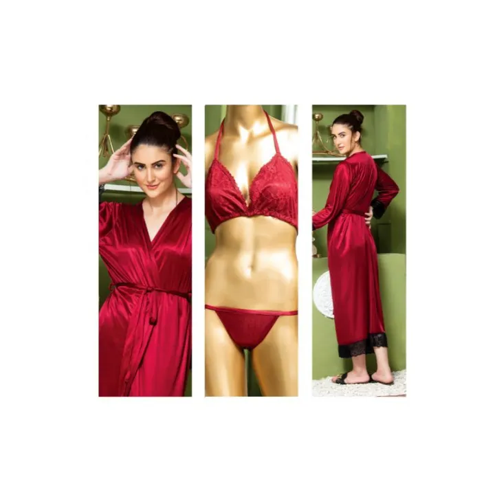 3%20Piece%20Silk%20Long%20Bridal%20Nighty%20Set%20Best%20Honeymoon%20Gown%20With%20Bra%20And%20Pant%20-%20Image%207
