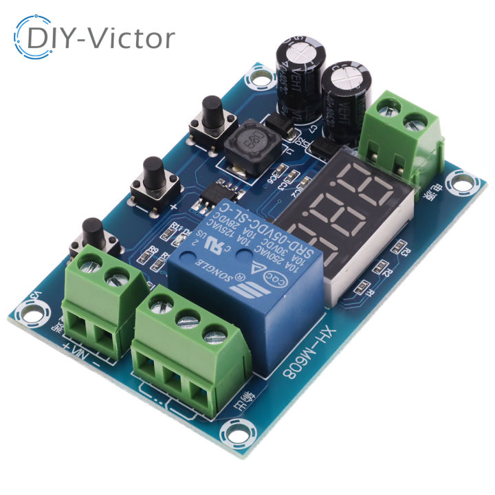HCW-M63 Battery Charge Discharge Module DC 6-40V Integrated Voltmeter Undervoltage Overvoltage Protection Timing Discharge Board